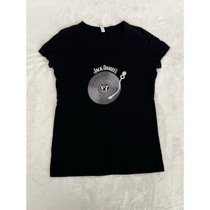 Jack Daniels Shirt Tennessee Whiskey Women's Sz M Black Old No. 7 - Picture 1 of 7