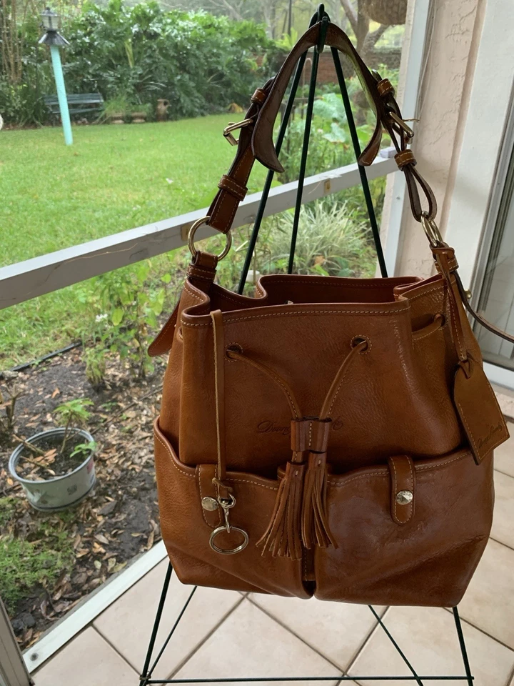Vintage Dooney & Bourne Florentine Vacchetta Leather Bag Great Cond Very Clean  - Image 1 of 4