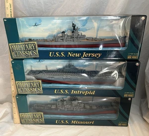 Gearbox Military Classic Ships U.S.S. Missouri-Intrepid-New Jersey Diecast 1:700 - Picture 1 of 17