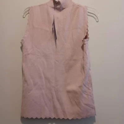 Top Two Twenty Five para mujer sin mangas talla M beige bordes festoneados cómodo Foto 1 de 4