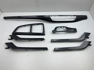 2017 AUDI Q7 SQ7 4M CARBON INTERIOR TRIM GENUINE RHD COMPLETE SET KIT 5129 - Picture 1 of 23
