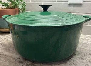 Klassischer Le Creuset Dutch Oven selten & schön grün 6,75 Qt #30 L90 - Bild 1 von 19