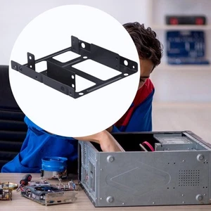 SSD HDD Halter Metall Doppel SSD Halterung für 2,5 bis 3,5 Zoll Laufwerksschacht - Bild 1 von 6