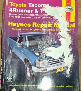 Haynes Toyota Tacoma, 4Runner & T100 Automotive Repair Manual 92076 - Picture 1 of 4