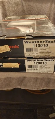 Weathertech guardabarros sin taladro 110010 y 120010 nuevo para chevrolet Foto 1 de 4