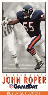 1992 GameDay #246 John Roper Chicago Bears Football - Image 1 of 2