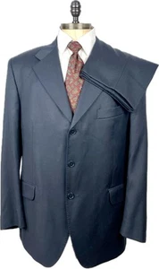 Loro Piana Anzug 54 Herren Anzüge Smoking Hose Sakko 2-Teiler Vintage Blau - Picture 1 of 8