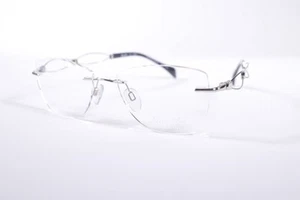 Encantadoras gafas XL2104 mujeres plateadas sin montura de titanio monturas de gafas - Imagen 1 de 4