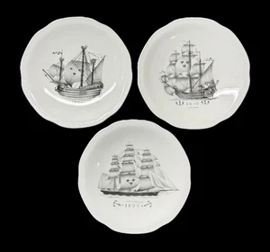(3) Swedish American Line Ozeandampfer Rörstrand Porzellan Mittagessen Schiff Teller - Bild 1 von 9