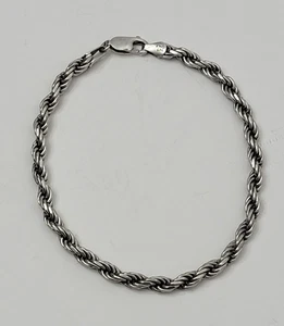 Sterling Silber 5 mm Seil Kette 9" Armband - 16,5 g - Bild 1 von 9