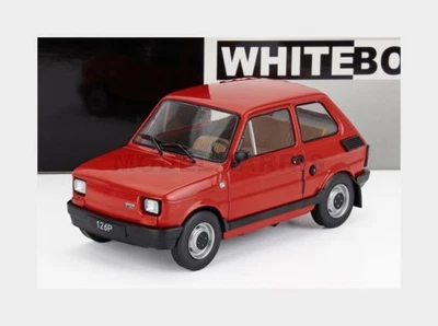 WHITEBOX WB124249 FIAT - 126P 1985 - RED - 1/24 - Immagine 1 di 2