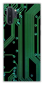 Coque en silicone imprimée compatible Samsung Galaxy Note 10 Plus Texture circui - Picture 1 of 3