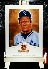 George Brett 2002 Donruss Diamond Kings #140 Crowning Moment Bronze - Framed ⭐⭐⭐