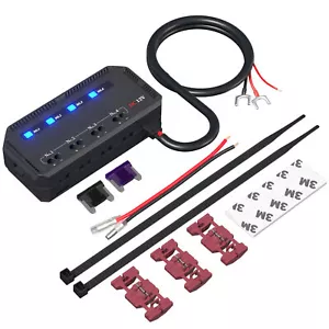 12V Car Motorcycle Trucks Fuse Box Holder Block LED Indicator Battery Protector - Picture 1 of 12