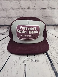 Nuevo de Lote Antiguo Farmers State Bank Snapback Camionero Gorra Gorra EE. UU. - Imagen 1 de 7