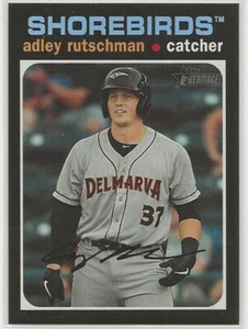 ADLEY RUTSCHMAN 2020 Topps Heritage Minor League SP #201 Baltimore Orioles HOT!! - Picture 1 of 2
