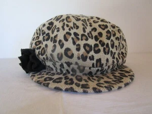 The Children's Place Girl's Leopard Cheetah Print Hat w/Visor Size L 10+ - Picture 1 of 15