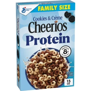 Cheerios Protein Cereal, Biscotti e Crema, 8g Proteine, Formato Famiglia, 15 oz - Foto 1 di 1