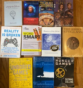 Lot 11 Childrens YA Books For Girls or Boys Age 14+ Grades 8+ Mostly Fiction - Foto 1 di 9