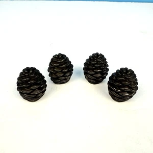 Vintage Crate & Barrel Pinecone Placecard Holders 647-780 -3 Pack Set of 12 - Picture 1 of 7