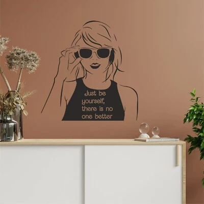 Taylor Swift-Swiftie  pop wall  art stickers-JUST BE YOURSELF Home Decor - Image 1 of 4