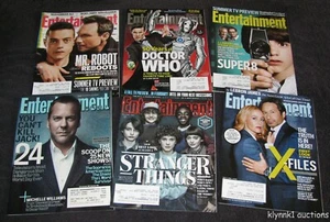 Entertainment Weekly 6 Magazines X-Files Stranger Things Mr Robot Sci-Fi  EW356 - Imagen 1 de 1