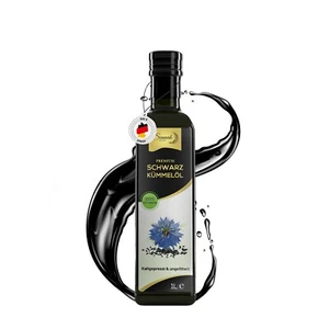 Schwarzkümmelöl ungefiltert, kaltgepresst - 100% rein & naturbelassen 1L - Bild 1 von 4