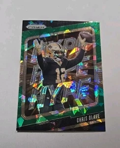 2024 Panini Prizm Chris Olave Hype Green Cracked Ice Insert #4 Saints - Bild 1 von 2