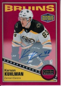 2019-20 O-Pee-Chee Platinum Retro Rainbow Autographs #R69 Karson Kuhlman C