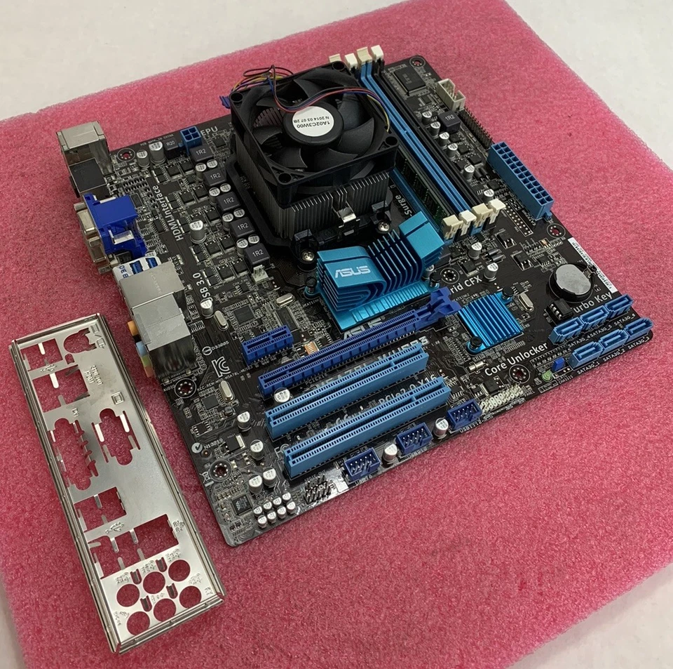 ASUS M5A78L-M/USB3 Motherboard AMD FX-4300 2.8GHz 8GB RAM w/Shield - Image 1 of 4