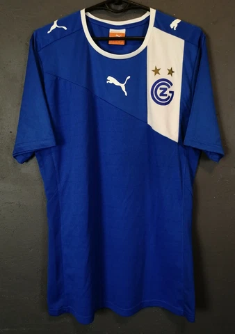 MEN'S ADIDAS GRASSHOPPERS TRAINING SOCCER FOOTBALL SHIRT JERSEY MAILLOT SIZE L Cover