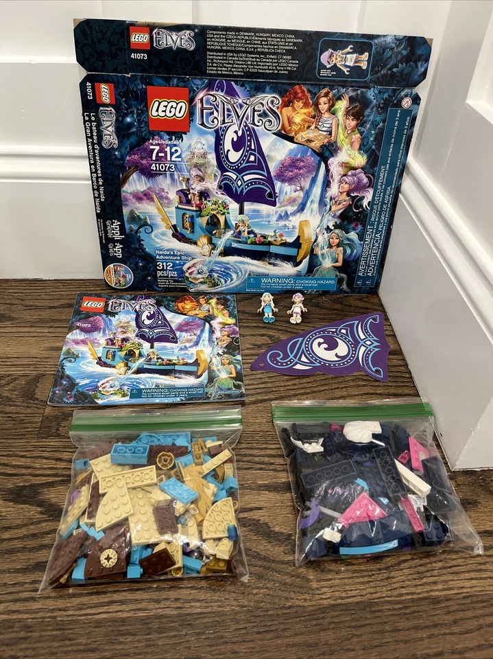 Lego Elves 41073-99,3% Completo -Naida’s Epic Adventure Ship - con Caja y Manual Foto 1 de 4