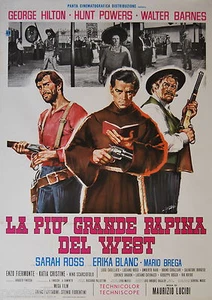 manifesto 2F film LA PIU' GRANDE RAPINA DEL WEST George Hilton 1967 Simeoni art - Picture 1 of 1