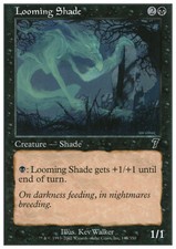 Magic the Gathering MTG Looming Shade (145) Seventh Edition   LP