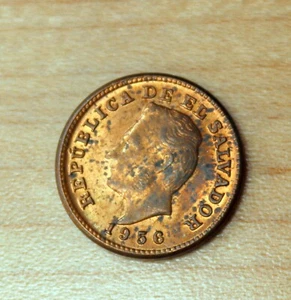 1956 El Salvador 1 Centavo San Francisco Mint - Picture 1 of 2