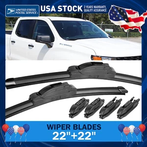 2 PACK 22''+22'' Windshield Wiper Blade For Cadillac Escalade EXT 2007-2009 - Picture 1 of 16
