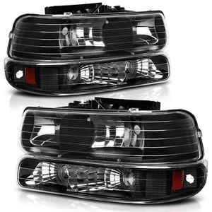 AUTOSAVER88 Headlight Assembly Compatible with 1999-2002 Chevy Silverado 1500... - Picture 1 of 8