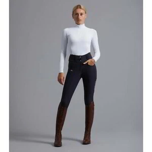 Premier Equine Coco11 Ladies Full Seat Riding Breeches Navy - Picture 1 of 6