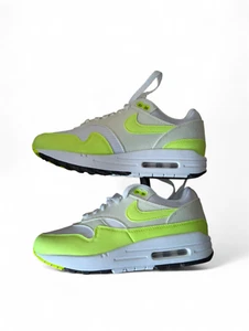 Nike Air Max 1 DZ2628-100 White Neon Green Trainers UK 4 / US 6.5 Women's - Picture 1 of 7