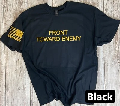 US MARINE CORPS FRONT TOWARD ENEMY Military Tshirt, - Image 1 of 4