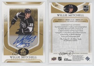 2020 SP Signature Edition Legends Gold Spectrum Foil Willie Mitchell #251 Auto