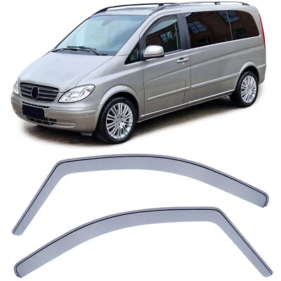 Windabweiser Regenabweiser Windschutz Schwarz für Mercedes Vito Viano W639 03-13 - Bild 1 von 4