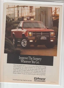 Anuncio de revista Mopar Accessories 1990 original mejora el paisaje donde quiera que vayas - Imagen 1 de 1