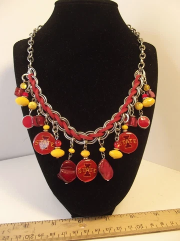 Iowa State Cyclones Charm Necklace by Accessory Plays Cover
