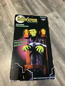 HallowScream Animated Frankenstein Electric Chair Shaking Halloween 1997 in Box - Picture 1 of 12