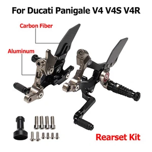 Reposapiés para Ducati Panigale V4 V4S V4RSP2 2018-24 Rearsets Rearset Kit - Imagen 1 de 23