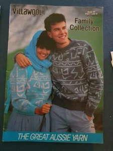 Villawool Knitting Pattern Family Collection 39 Freepost in Australia - Picture 1 of 2