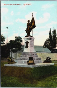 Canada Soldiers monument Quebec Postcard B252 - Picture 1 of 2