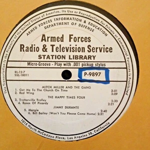 RADIO SHOW: AFN RL12-7 LANA CANTRELL, RAY ANTHONY, CLAUS OGERMAN, JIMMY DURANTE - Picture 1 of 2