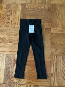 Zara Toddler Girl Black Ponte Jeggings Skinny Pants Bonus 2 For 1 Shirt Size 6x - Picture 1 of 7